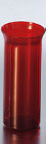 Ewiglicht-Glas, ausgestellt, 20 cm, rubin