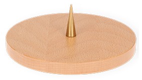 Holzleuchter, D14cm, Buche natur, für Kerzen bis D = 8 cm