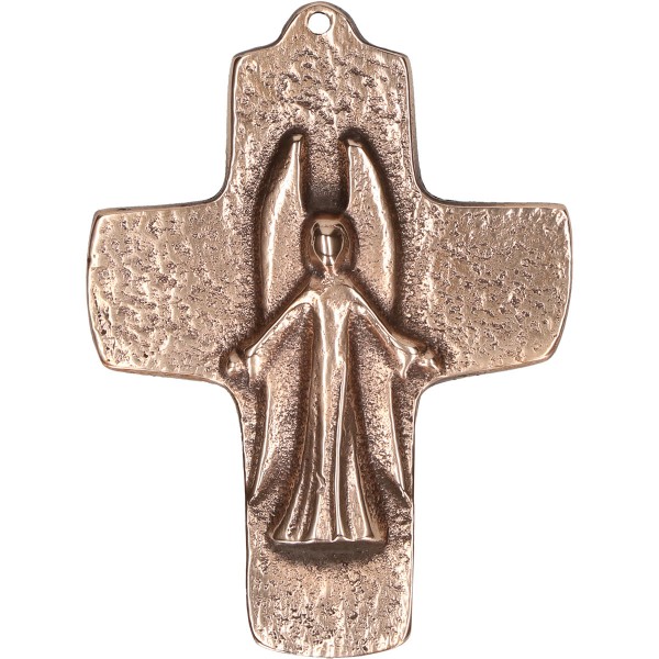 Bronzekreuz 142215, h=9 cm, Ein Engel begleitet dich