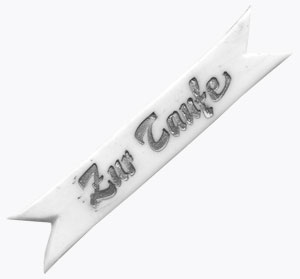 Zur Taufe, silber, 55x10