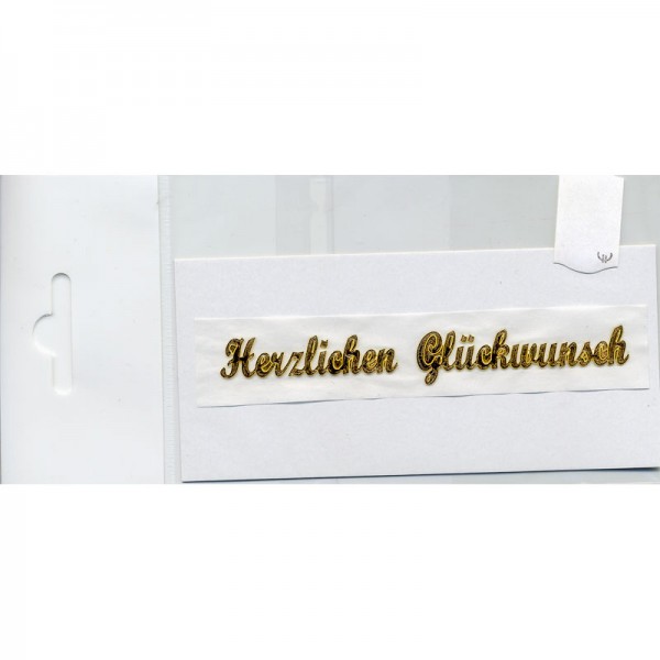 Herzlichen Glückwunsch, gold