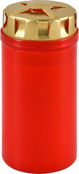 20 Grablichter, Memoriam Nr. 23, 2,5 Tage, mit SturmDeckel, rot