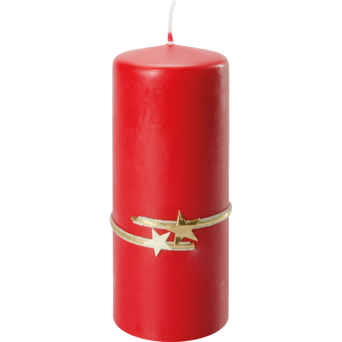 Weihnachtskerze, 2737, 15 x 6 cm, rubin, Serie Mette