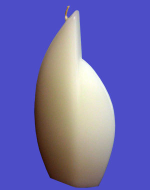 Form 13512, Flamme groß, 295x125x40, weiß getaucht