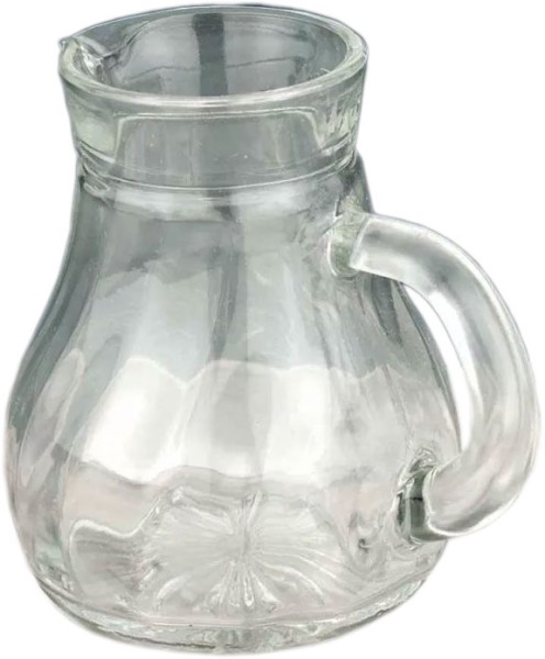 Messweinkännchen, solides geriffeltes Glas, 125ml, Höhe ca. 8,5cm