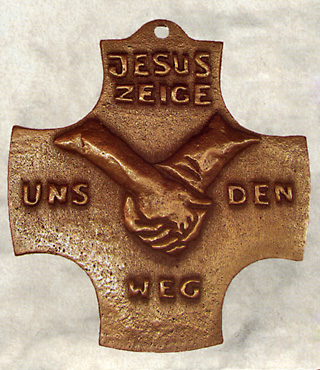Bronzekreuz, 171, Jesus zeige uns den Weg, h=8,5cm