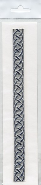 Wachsauflage, Borte, BS09, silber