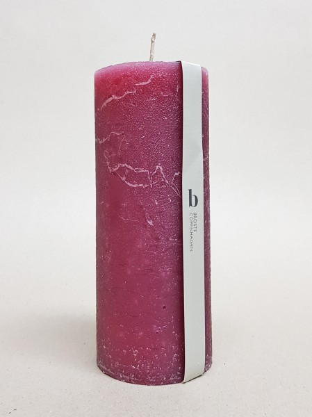 Broste Stumpenkerze, 17 x 7 cm, rustikal durchgefärbt, ca. 76 h, summer love