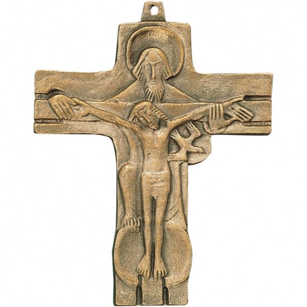 Bronzekreuz, 800348, Gnadenstuhl, 10x8cm