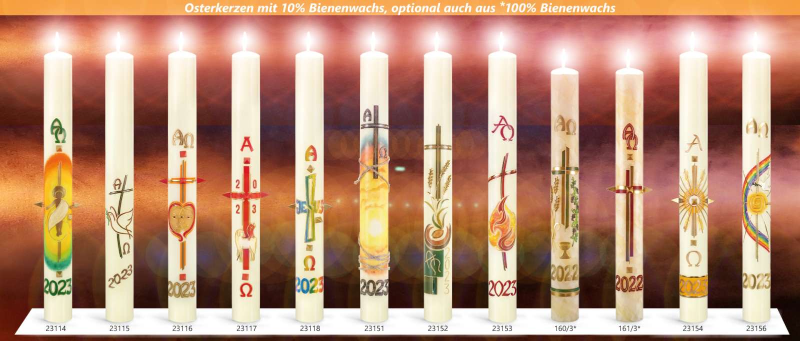 Osterkerzen 2025 mit 10 Bienenwachs Hauseigene Designs Hauseigene