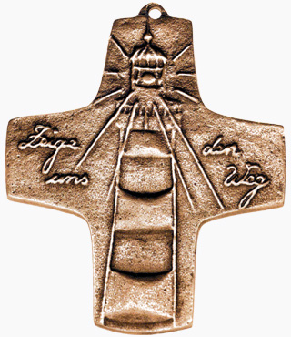 Bronzekreuz, 164, Leuchtturm, Zeige uns den Weg, h=9,5cm