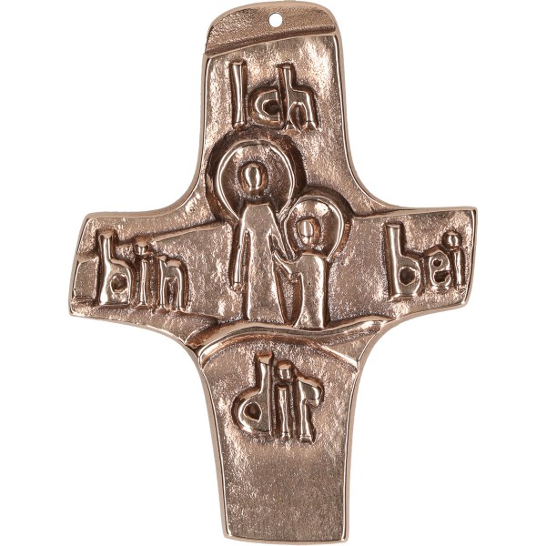 Bronzekreuz 142216, h=9,5 cm, Ich bin bei dir