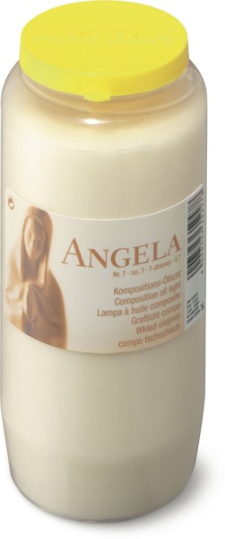 24 Grablichter, Bolsius Kompositions-Öllicht, Angela Nr. 7, weiß