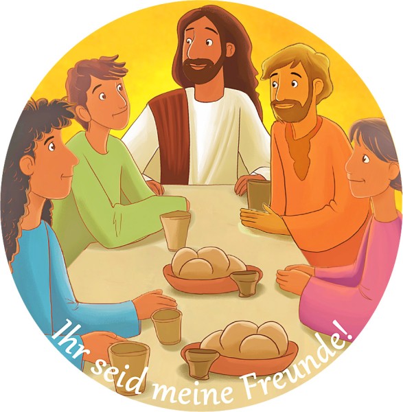 Fotodruck, Kerzenmotiv, Ihr seid meine Freunde!, Kommunion 2026