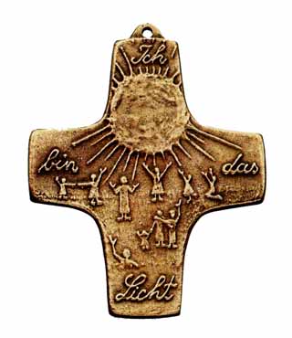 Bronzekreuz, 142, Das Licht der Welt, h=9,5cm