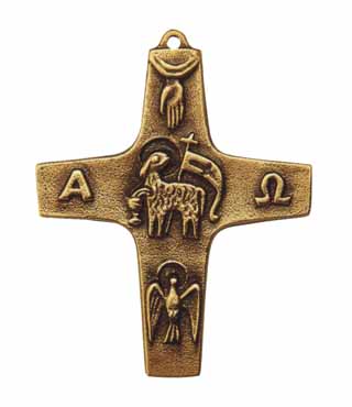 Bronzekreuz, 173, Lamm, h=9cm