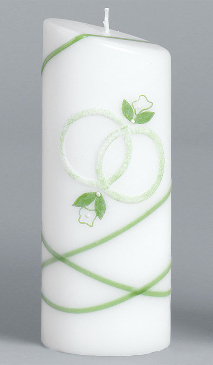 Hochzeitskerze, 2267, Oval 230x90x60, ---Abverkauf---