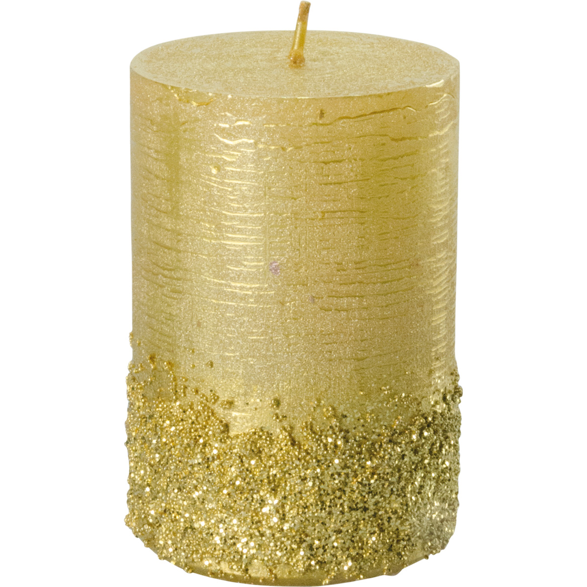 Weihnachtskerze, #3025, 90x60, gold, Serie Calla