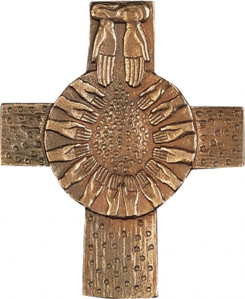Bronzekreuz, 800359, Brot vom Himmel, 9,5x8cm