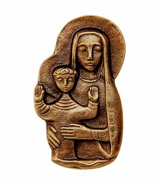 Bronzefigur, 156, Madonna, h=9,5cm