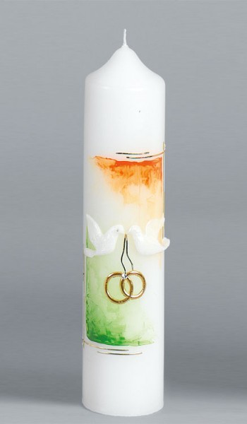 Hochzeitskerze, 2255, 265x60, gold, ---Abverkauf---