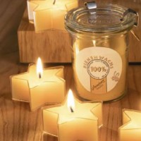 4 Duftsterne, Sternlichte, Starlights, 100% Bienenwachs 4 Duftsterne, Sternlichte, Starlights, 100% Bienenwachs