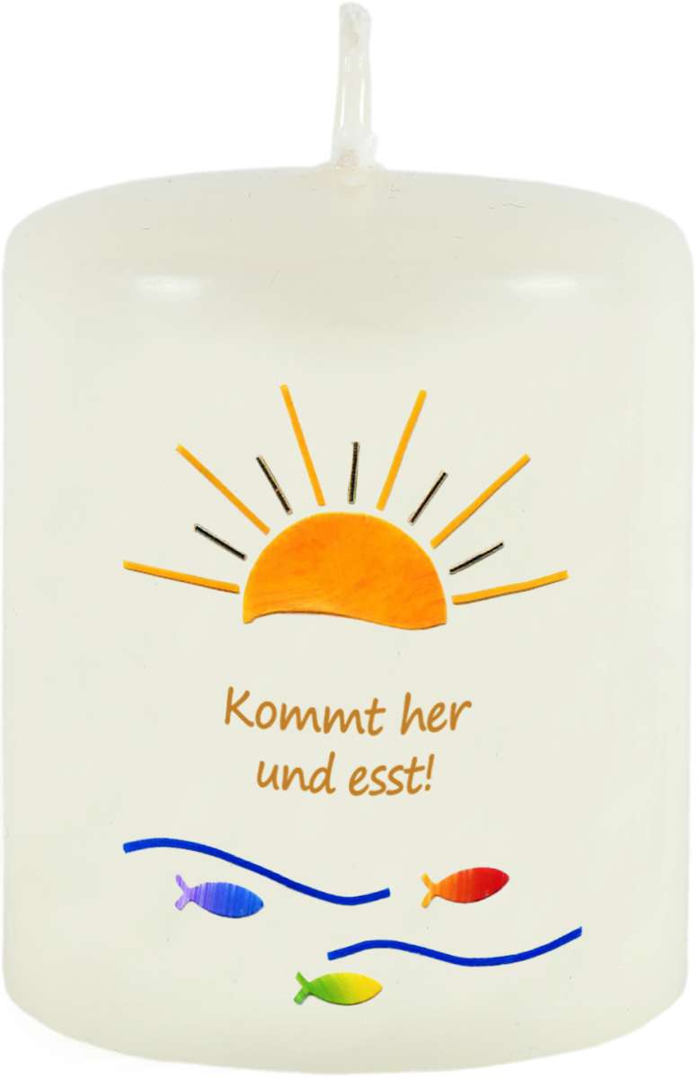 2025 Kommt her und esst! Kommunionaktion Kommunion Anlasskerzen BazKerzen