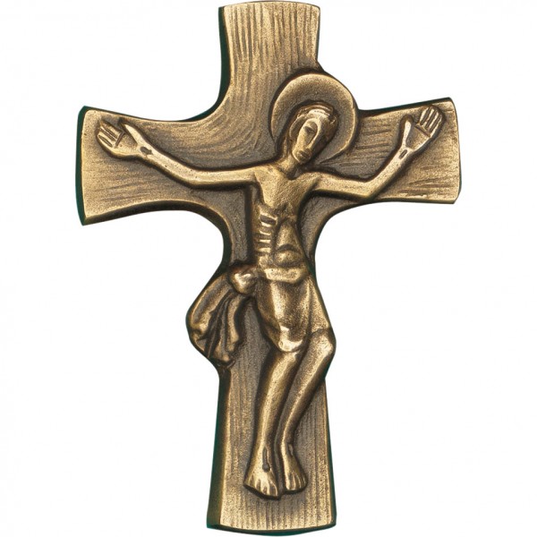 Bronzekreuz, 800776, Kreuz mit Korpus, 11x7,5cm