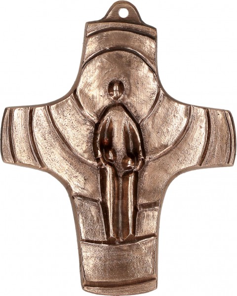 Bronzekreuz, 142219, Ich bin bei euch, Höhe 9,5 cm