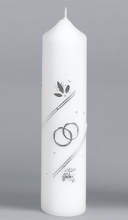 Silber-Hochzeitskerze, 927, 215x50, ---Abverkauf---