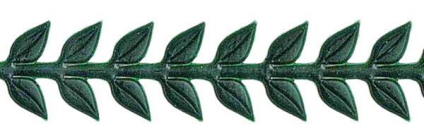 Wachsauflage, Blätterranke grün, B68-15, Detailansicht
