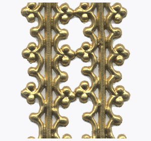 2 Borten, gold, 200x15