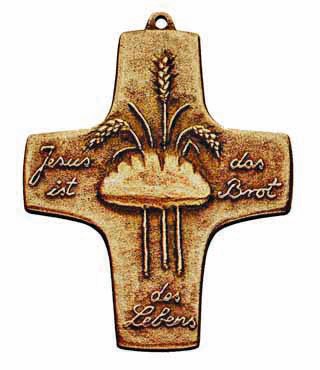 Bronzekreuz, 137, Brot des Lebens, h=10cm